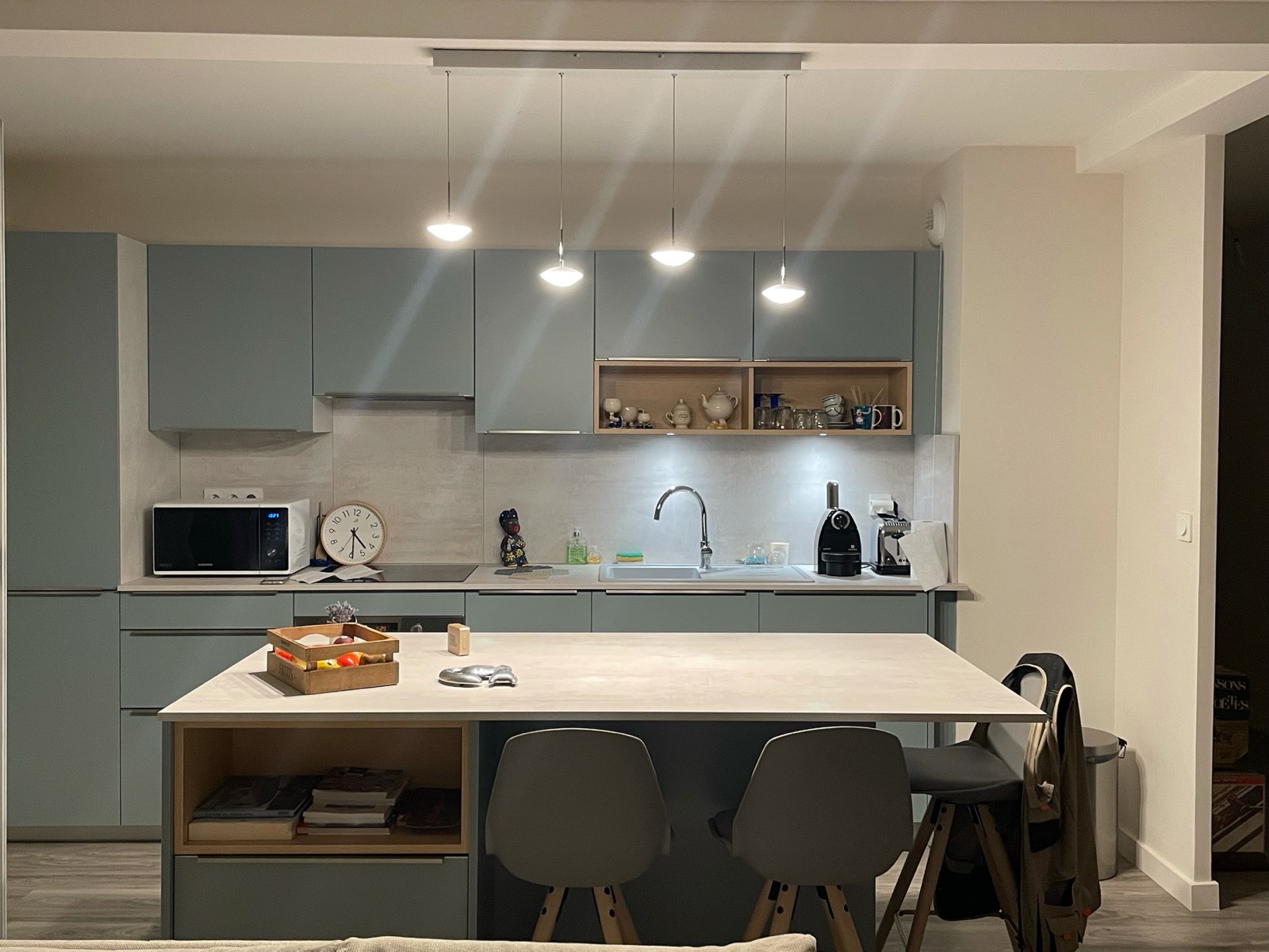 Cuisine ouverte avec bar