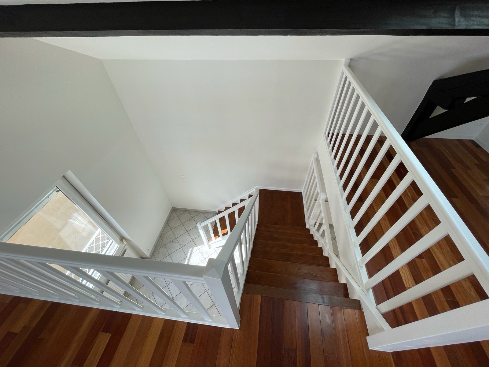 Escalier et palier rénovés